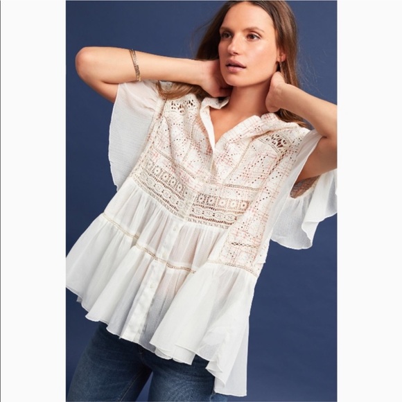 Anthropologie Tops - Anthropologie Akemi + Kin | Lindy Popover Blouse